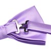 GUSLESON Mens Solid Color Double Fold Pre-tied Bow Tie and