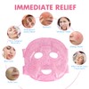 Compresa de hielo para el rostro, mascarilla de hielo reutilizable,
