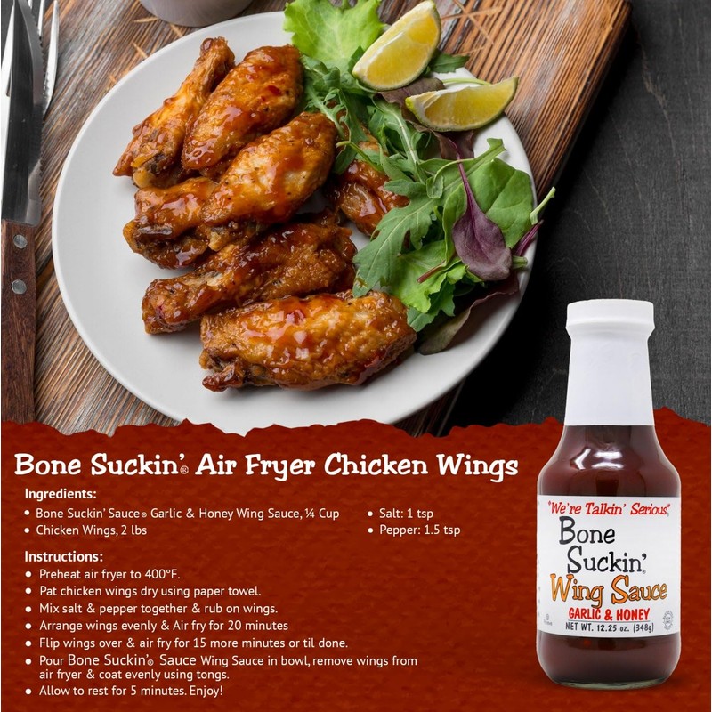 Bone Suckin' Variety Pack Wing Sauce: All Purpose Wing Sauce