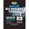 Kent Car Care GKEQ6300 Supersoft Microfibre Towels 3 Pack