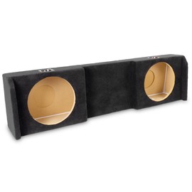 NVX Custom Fit Dual 12" Sealed Subwoofer Enclosure for 2004-2018 Nissan Titan Crew & King Cab | Down-Firing Empty Sub Box | CNC Precision-Cut MDF with Premium Carpet