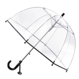 CYBYQ-Family Kids Clear Umbrellas for Rain Dome Bubble Umbrella Windproof for Kids Boys and Girls (Cat Pink)