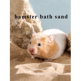 JFWOD Hamster Bath Sand, 3lb Dust Free Desert Sand or Potty Litter Sand for Hamster Chinchillas Gerbil Syrian Mice Small Animals(Beige)