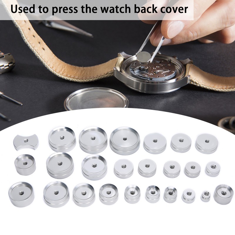 25pcs Capping Machine Dies Aluminum Alloy Watch Back Case Closer