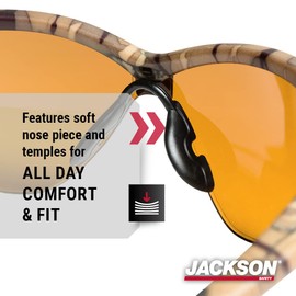 Jackson Safety SG Safety Glasses - Eye Protection for Men & Women - ANSI Z87.1 - Pack of 12 (Multiple Styles)