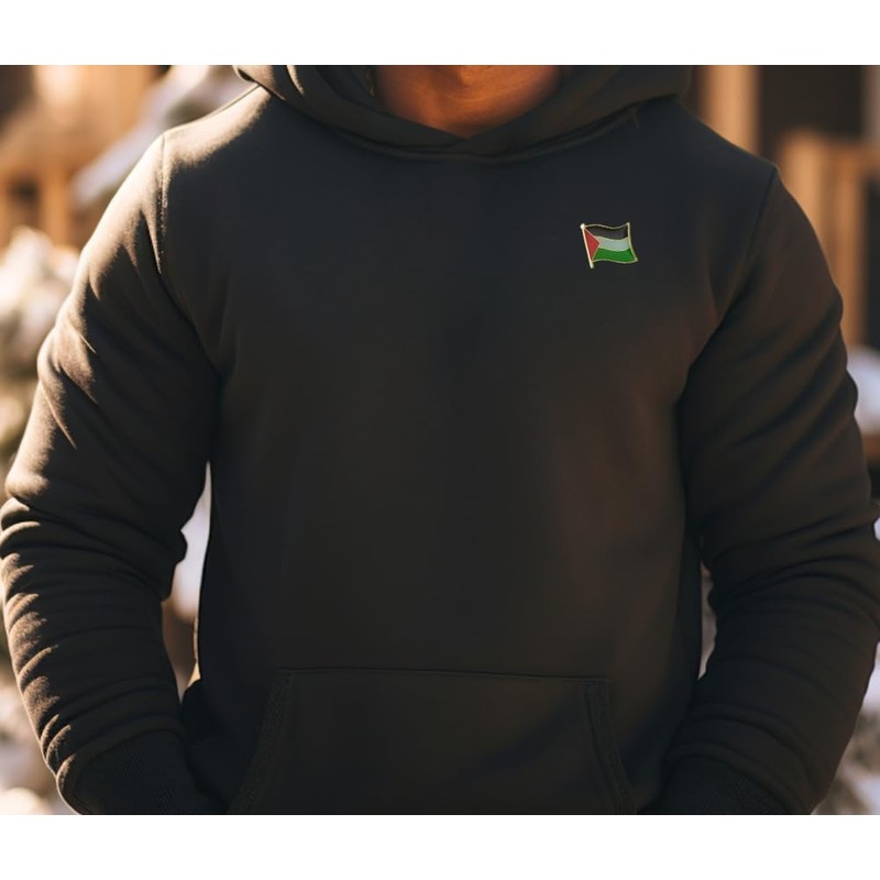 3 Pack Palestine Flag Pins - Metal National Palestinian Flag