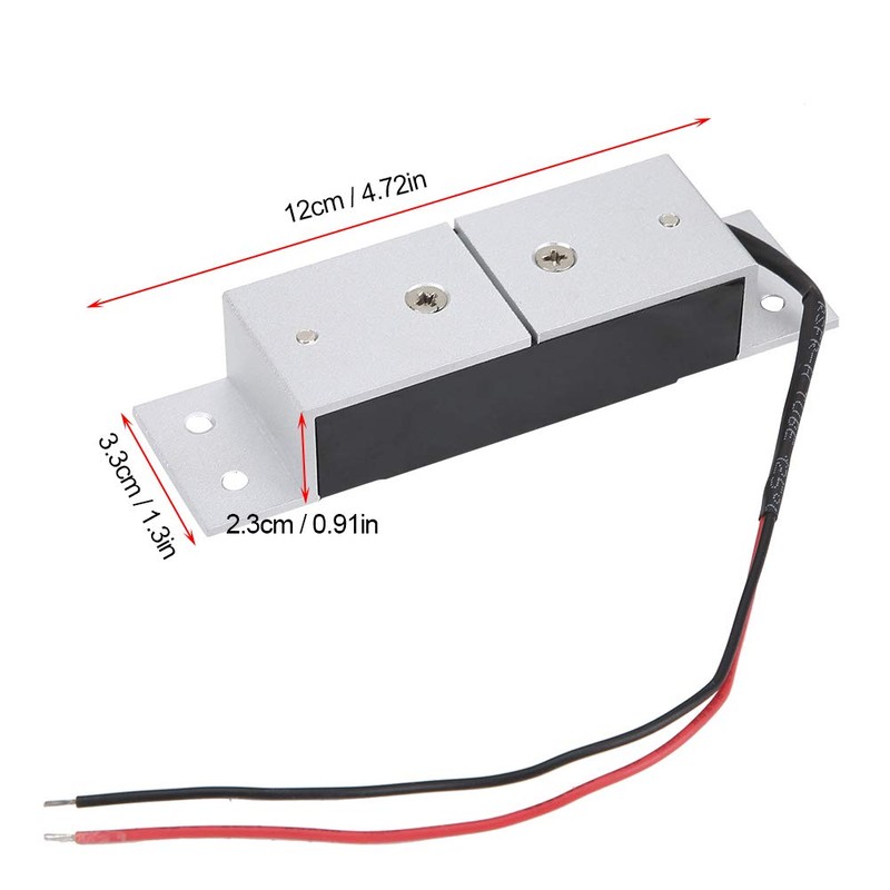 60KG 100LBS Magnetic Electromagnetic Door Lock Kit System Mini Electric