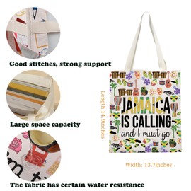 Jamaica Vacation Tote Bag Jamaica Lovers Shoulder Bag Jamaica Travel Gift Girls Trip Gift Jamaica Souvenirs Gift For Traveler (CA-JamaicaTote)