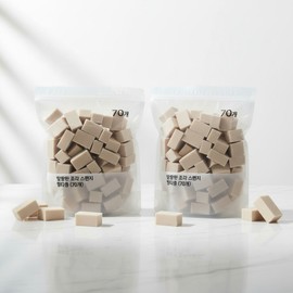 Soft Sculpture Sponge 70P x 2 Square Puff / 말랑한 조각스펀지 70P x2개 사각퍼프