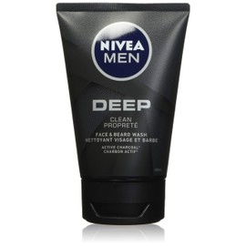 NIVEA MEN Deep Face & Beard Wash, 100mL