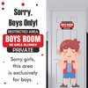 Boys Room - No Girls Allowed Kids Bedroom Door Sign