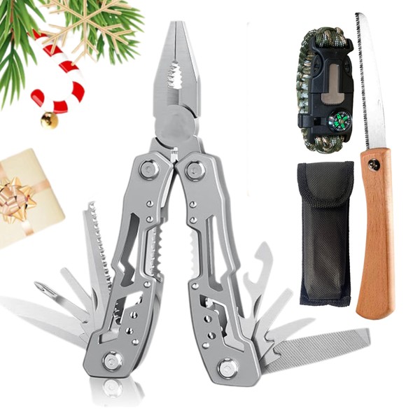 Multitool 14-in-1 Pliers and Knife Set with Mini Saw, 5-in-1