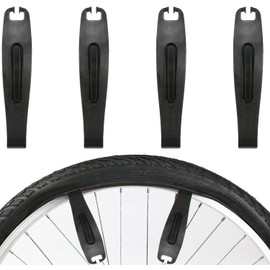 Bike Tire Levers, Bike Bicycle Plastic Grip Tyre Levers Removal Tool, WADY 4Pcs Bicycle Tyre Levers Tool, Great to Remove Tire at Ease and Replace The Tubes Without Damaging The Wheels (Black)