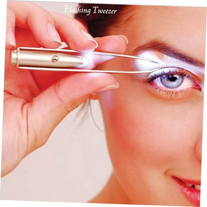 Gatuida Creative Led Eyebrow Tweezer with Light for Precise Hair