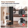 Reinforced 71" Wide Retractable Baby Gates, Prevent Crawling Under