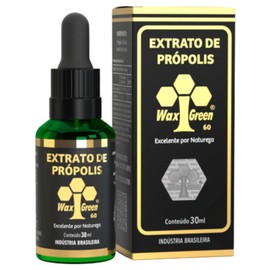 1 Box of 8 Bottles Wax Green Propolis Extract Brazilian N10 60% Wax Free Liquid (30ml / 1 fl oz)