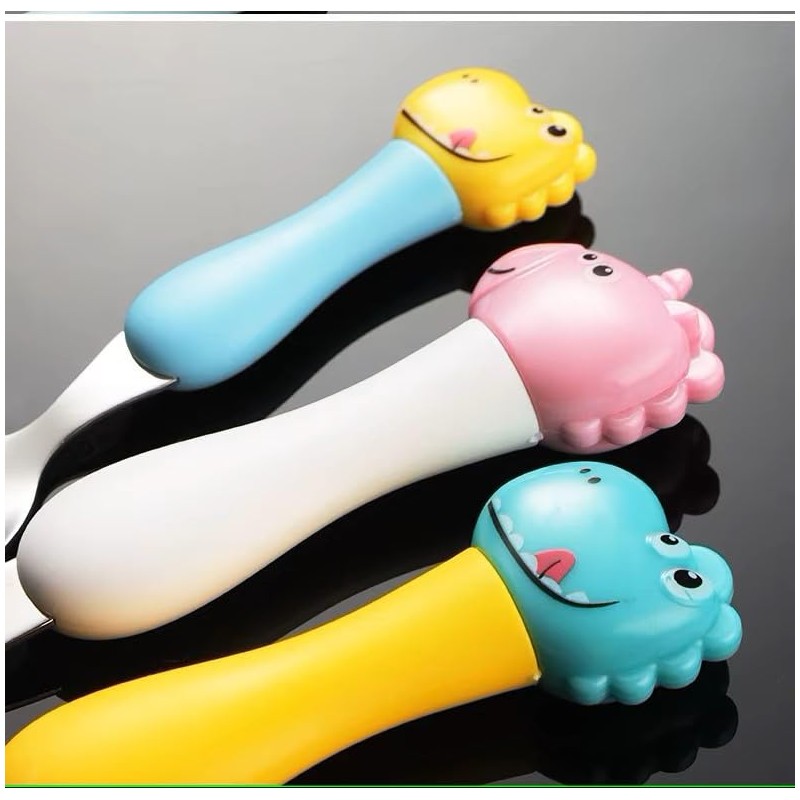 Cute Dinosaur Kids Cutlery Travel Set – Portable Cutlery for
