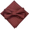 Dot (Small) Red (Bow Tie & Pocket Square) 2-Piece Set,