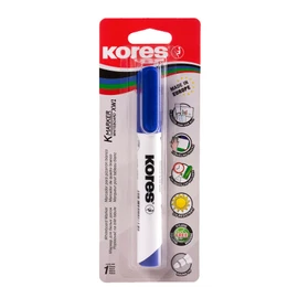 Kores - Blue Whiteboard Marker Pens - K-Marker XW1, with Round Tip and Low-Odour Ink - Dry Wipe Marker Pens - School Supplies, Office Supplies - Single Pack