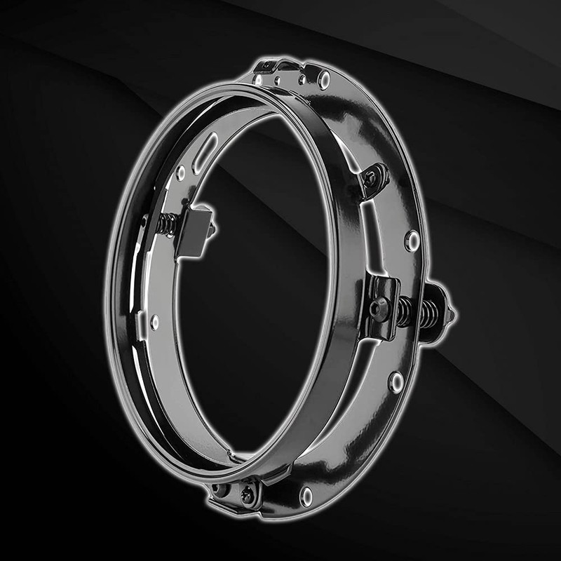 Chelhead 7" Headlight Bracket Mounting Ring Fixing Hardware for Harley