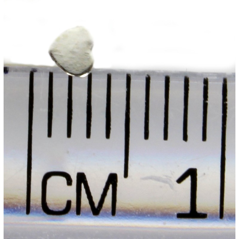 Arranview Jewellery Silver Heart Shaped Nose Stud (3mm) - 925