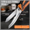 Chenovate® Heavy Duty Kitchen Scissors,Kitchen Shears with Knife & Scissor