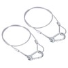 PATIKIL Stainless Steel Safety Cable 23.6"/60cm, 2Pack 2.5mm Flexible Security