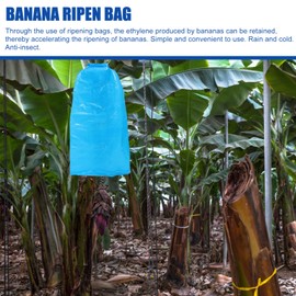 5pcs Banana Grow Bag Garden Rainproof Banana Bag Reusable Fruit Bag Banana Ripening Bag Yellow Banana Keeper Banana Protection Cover Cold Protection Agricultural Products Plastic