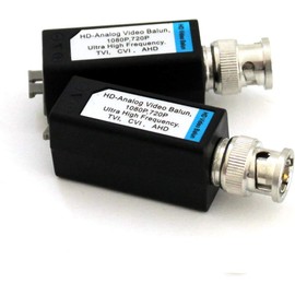 HDVD 1 Pair Mini CCTV BNC Video Balun Transceiver Cable Push Button Terminal (1 Pair)