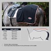 WeatherBeeta Therapy-Tec Fleece Quarter Sheet, Black/Silver/Red, XS