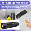 9 Inch Drywall Texture Roller, with Crow's Foot Pattern Design,