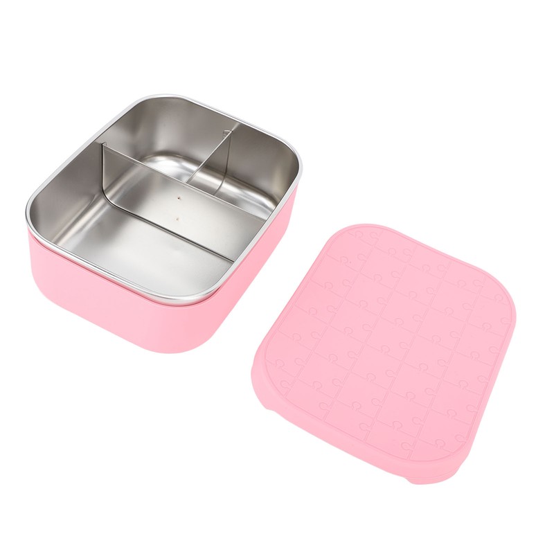 Lunch Box 3 Compartments Leakage Proof 304 Stainless Steel Bento