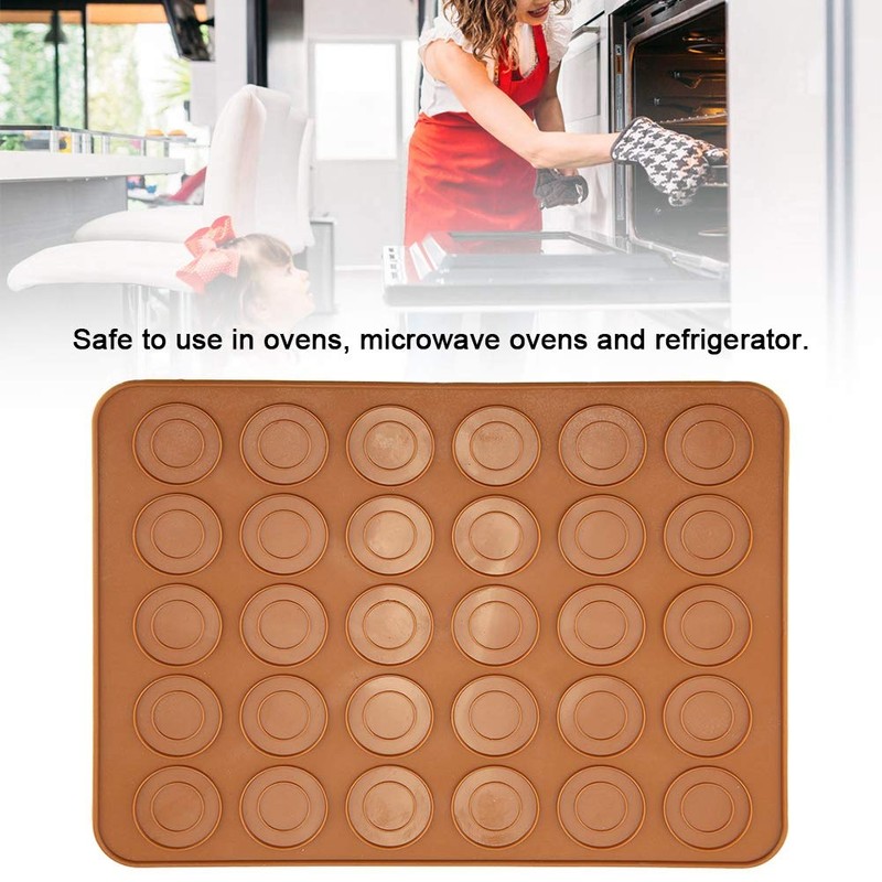 Molde para Macarrones, 30 Agujeros Forma Macarons Forma Redonda De