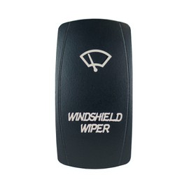 Laser Backlit Orange Rocker Switch Windshield Wiper 20A 12V On/Off LED Light STV Motorsports