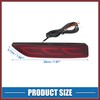 HEROFFIX Rear Bumper Reflector Fog Brake Driving Tail Turn Signal