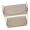 Double Layer Makeup Stand Modern Light Luxury 2 Tier Makeup