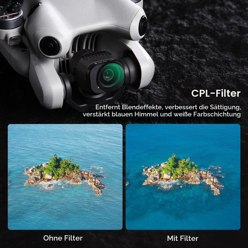 K&F CONCEPT Mini 4 Pro ND Filter Set, Polarising Filter,
