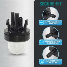 YOIASUGH 753-08319 (2/Pack) 3 Line Primer Bulb for MTD/Craftsman/Troy-Bilt 316731932 316731933 316731934 316740930 316740970 TB685EC TB6044XP TB635EC TB685EC fits Yard-Machine Engines