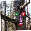 Ipetboom 1 Set Funny Tree Face Sculpture Intricate Outdoor Tree