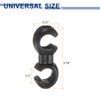 sourcing map 40pcs Bicycle S-Hook Clips Clamps Plastic Rotatable S