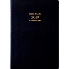 Takahashi No. 912 Notebook Weekly Desk Diary, Starting from April 2019, A5, Black