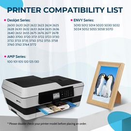 65XL Color Ink Cartridges Replacement for Printer Ink HP 65 HP65XL HP65 XL for 5055 3755 3772 2600 2620 2680 5012 5020 5030 5034 2628 Printers (Tri-Color, 2 Pack) for hp 65 Ink cartridges