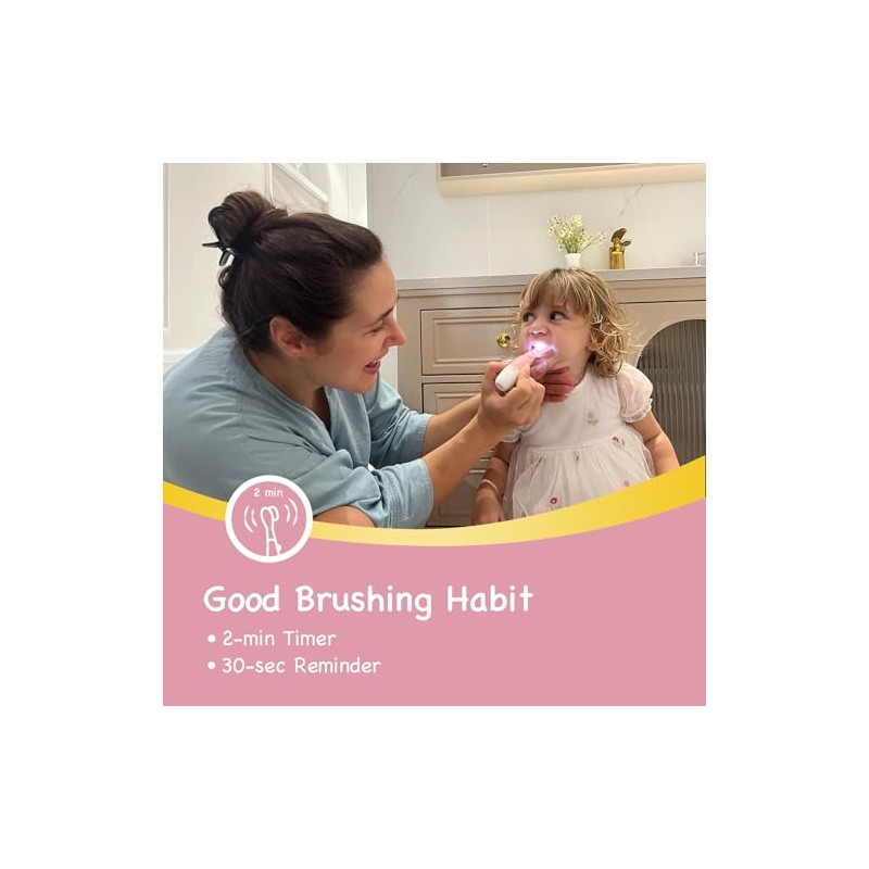 Papablic BabyHandy 2-Stage Sonic Electric Toothbrush for Babies and Toddlers