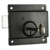 TIMCO Black Antique 4" Pressed Rim Lock - Surface Mounted
