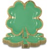 Unique Charming Green and Gold Shamrock-Shaped Foil Stamping Paper Dessert