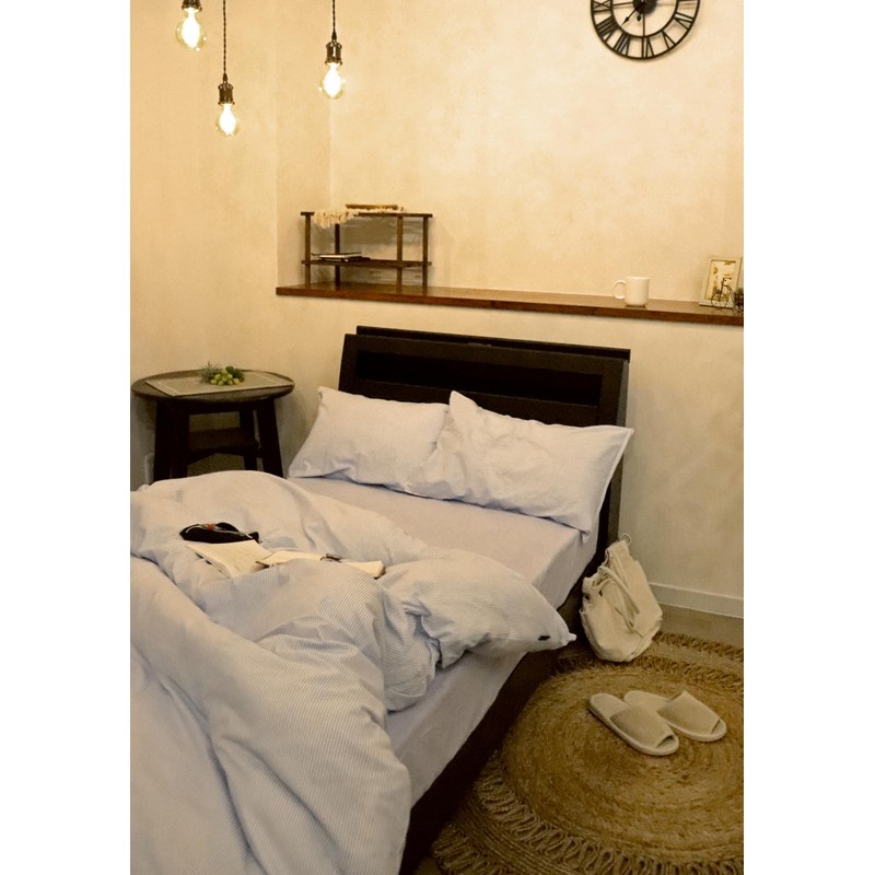 CAMEL PALMS Made in Japan 100% Cotton Pillow Case Zipper