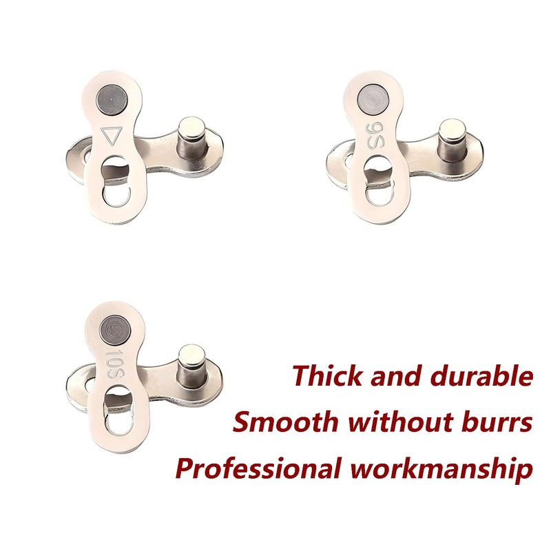 Qrity 5 Pairs Bike Chain Links, Bicycle Chain Link Connector,