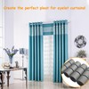 Curtain Spacers for Eyelet Curtains, 24 Pcs Black Curtain Separators,