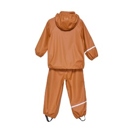 Celavi Unisex Children's Basic Recycle PU Rainwear Set, Amber Brown