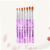 Ipetboom Professional Nail Art Brush Set 7pc Gel Nail Brush